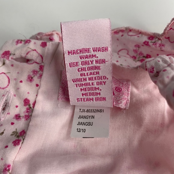 Camilla Girls Pink Dress Sundress Floral Hearts - Picture 3 of 7